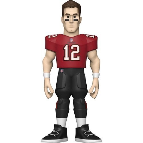 NFL Legends Buccaneers Tom Brady The Goat 5 pollici vinile figura oro - Foto 2 di 4