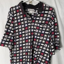 Vintage GRAND SLAM Munsingwear PENGUIN Polo Golf Short Sleeve L All Over Print