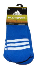 2 NWT Men's ADIDAS Aeroready Multi-Sport OTC Compression Socks Size L Nice FS