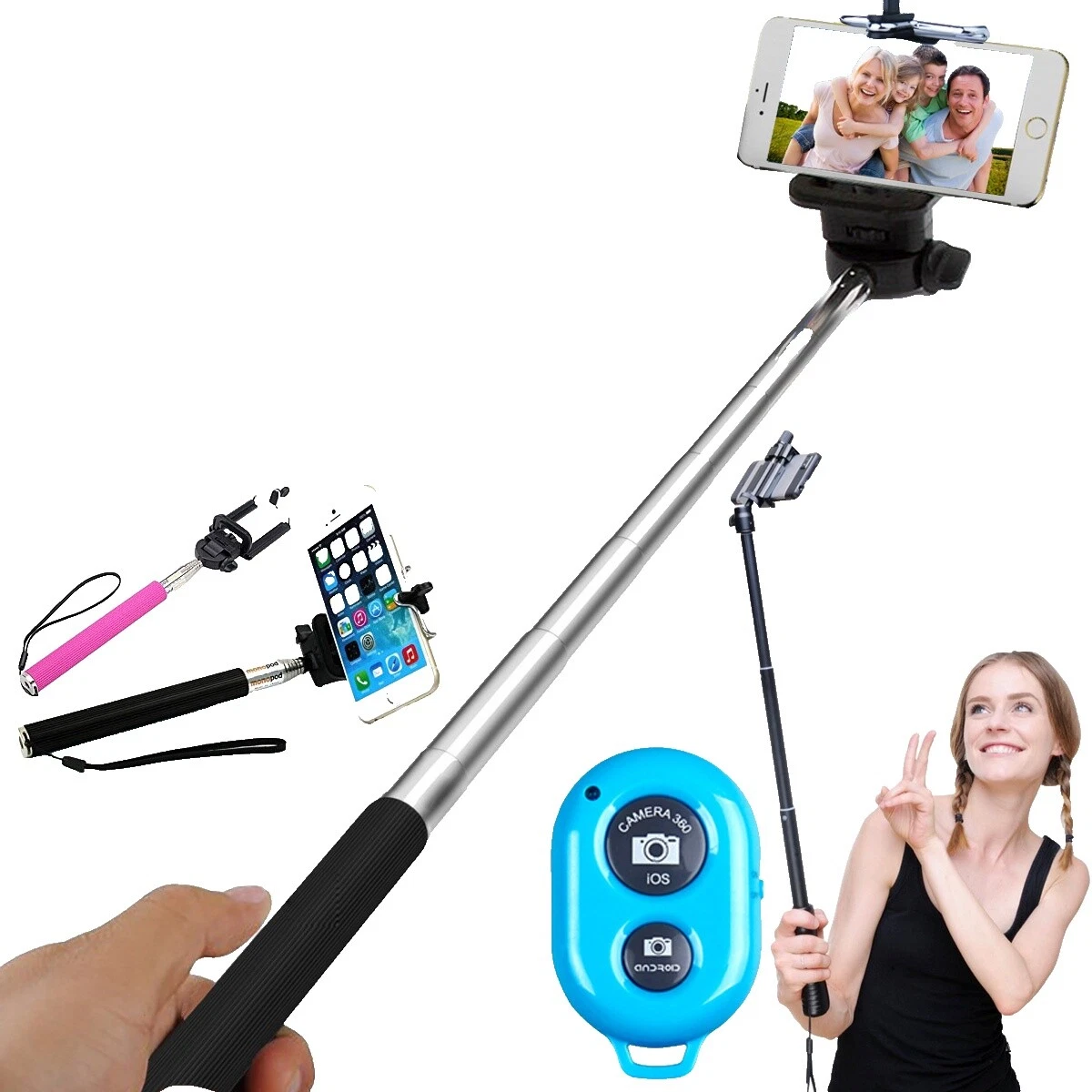 Palo de Selfie montajes y soportes para teléfonos celulares para HTC HTC One M9