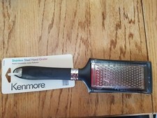 STAINLESS STEEL HAND GRATER Kenmore Dishwasher Safe NEW! Black 08-43109 Non-Slip