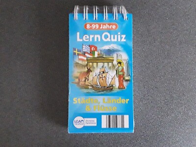 Lern Quiz Städte,Länder,Flüsse 8-99 Jahre   LGA tested Sicheres Spielz. bookmark