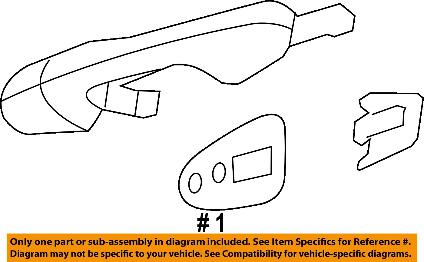 CHRYSLER OEM 07-08 Pacifica Rear Door Lock Hardware-Handle, Outside TY24EBLAD