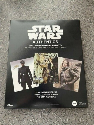 Topps Star Wars Authentics 2019 Riz Ahmed / Bodhi Rook 3/25 + John Boyega 8x10 - Picture 5 of 5