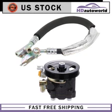FOR 99 -03 NISSAN MAXIMA POWER STEERING PUMP WITH PULLEY PRESSURE HOSE ASSEMBLY