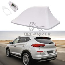 Car Shark Fin Roof Antenna Radio Fmam Decor Aerial For Hyundai Toyota - White