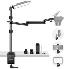 NEEWER 47''/1.2m Upgraded Overhead Camera Rig with Trifold Camera Boom Arm