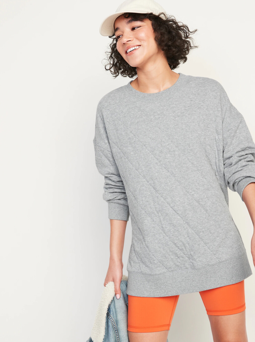 old navy long tunic sweatshirt