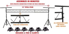 Pro Audio DJ Portable Light Lighting Fixture T Bar Stands 15Ft Truss Package new