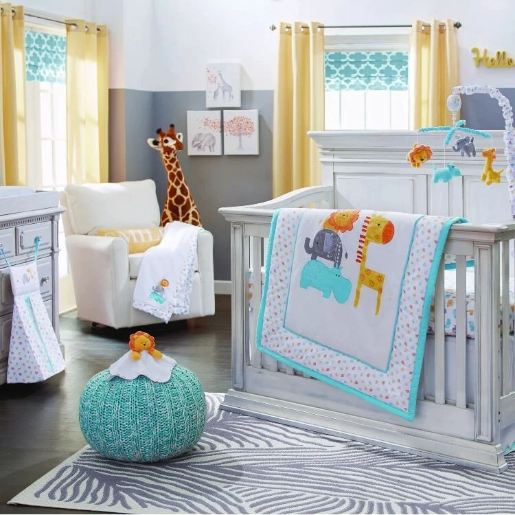 Comparación Pez anémona despierta Koala Baby 4 Piece Safari Crib Bedding Set | eBay