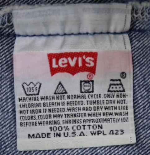 Vintage 1998 Levi's 501 XX Button Fly Jeans Cut Off USA Shrink To Fit Size 35 - Picture 4 of 9