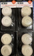 1 1/2  White Rubber Leg Caps For Furniture Legs, Floor Protectors Set Of 8