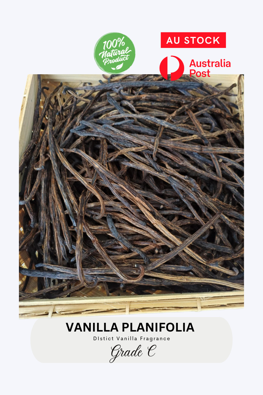 VANILLA BEANS PLANIFOLIA/ BOURBON GRADE C, EXTRACT QTY, 200g Free Ship