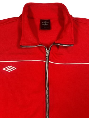 Chaqueta Umbro Hombres 2XL Pista Calentamiento Cremallera Completa Fútbol Cortavientos Universitario Y2K Años 90’s - Imagen 3 de 8