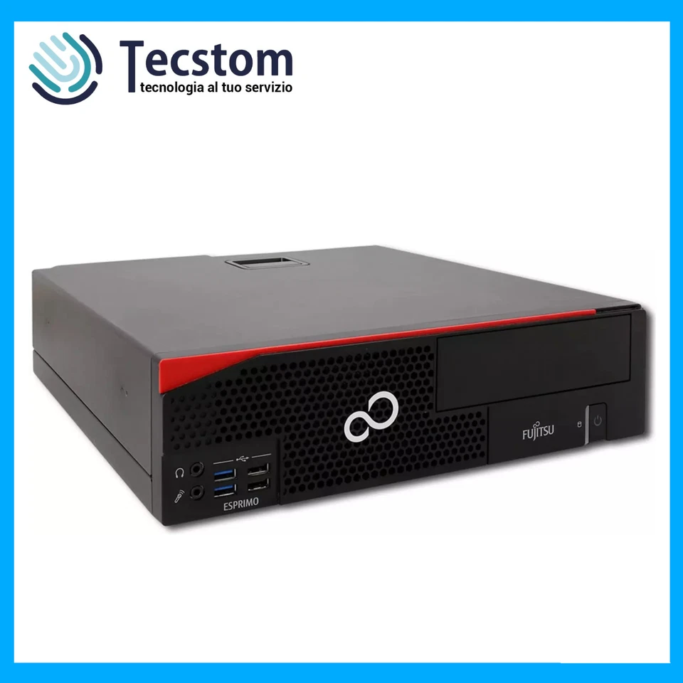 Fujitsu Pc Computer Desktop Fisso i5 Ram 8 16Gb SSD 256Gb Office Ricondizionato - Immagine 4 di 4