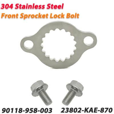 #ad #ad Steel Front Sprocket Lock Bolt Washer For Honda TRX400EX 400EX Sportrax 1999 04 $8.99