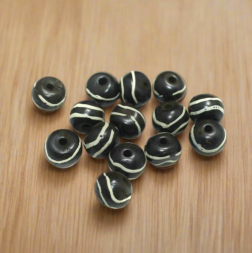 25 piezas cuentas de hueso redondas de 14 mm - Imagen 6 de 8