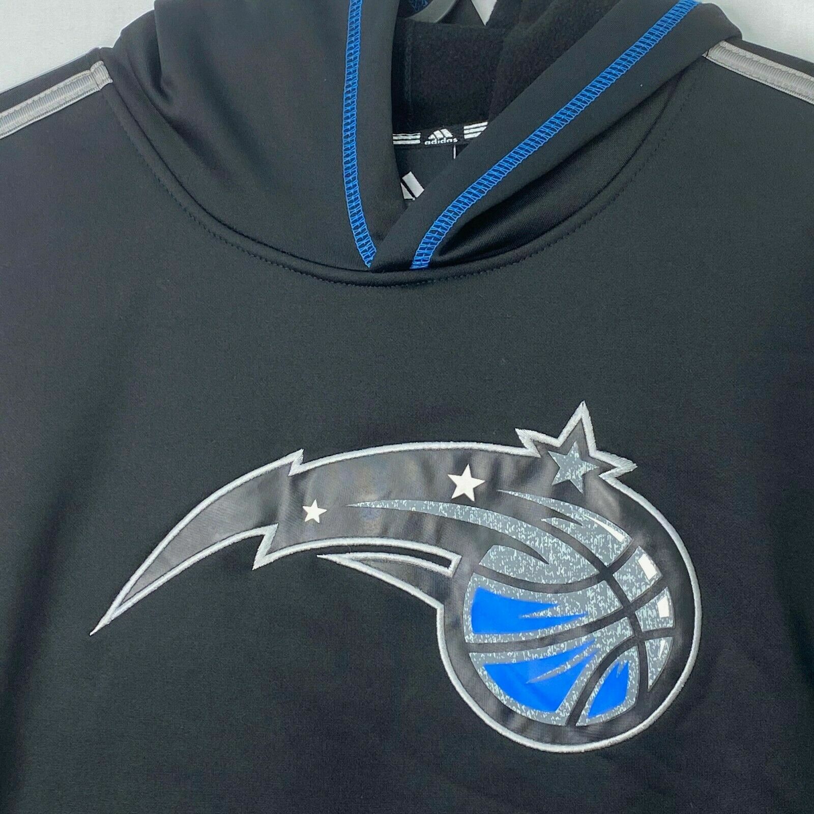 adidas Youth Size Large 14 16 Pullover Sweatshirt Black Orlando Magic Basketball thumbnail 2