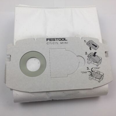 Festool 5Stk SELFCLEAN Filtersack für CT 26 Filtertüte Staubsaugerbeutel