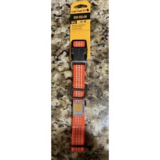 Carhartt Dog Collar Hunter Reflective Orange/ Nickel Medium 12" To 18" NWT