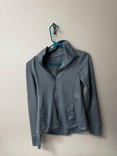Gray Zip-Up Track Jacket - Size S