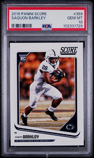 Saquon Barkley RC 1 PSA 10 Rookie Card Penn State NY Giants Eagles Pop NFL