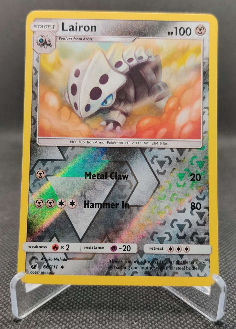 Pokemon TCG Lairon Crimson Invasion 66/111 Reverse Holo Uncommon card
