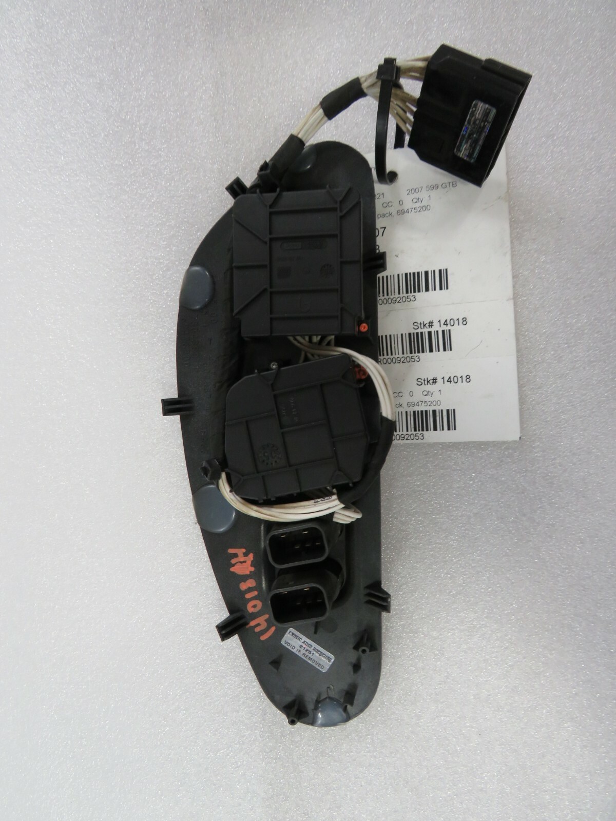 Ferrari 599 GTB, LH, Left Seat Control Switches, Used, P/N 69475200