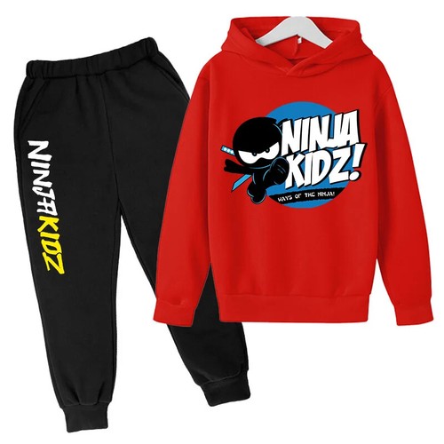 Ninja kidz hoodie Ninja Boy top and sports ankle sweatpants suit X'mas gift - Picture 4 of 38