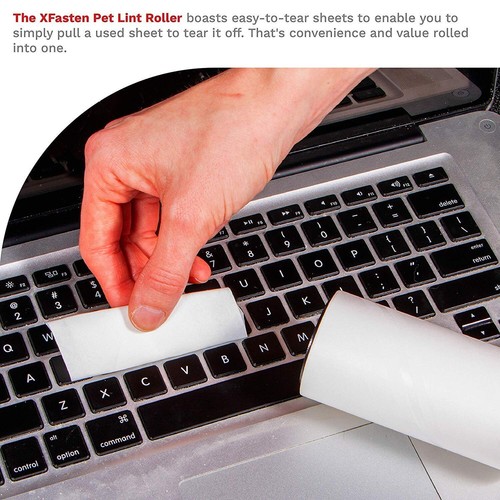 XFasten 450 Sheets Pet Hair Lint Roller for Clothes, Cat Hair Remover, 1 Tape... - Picture 7 of 7