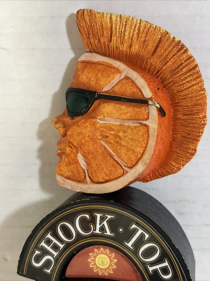 Shock Top Belgian White 10in Mohawk Orange Slice Beer Tap Handle - Image 4 of 4