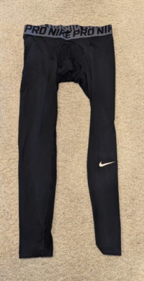 NIKE Pro Homme Dri-Fit Men's Fitness Tights Black Large