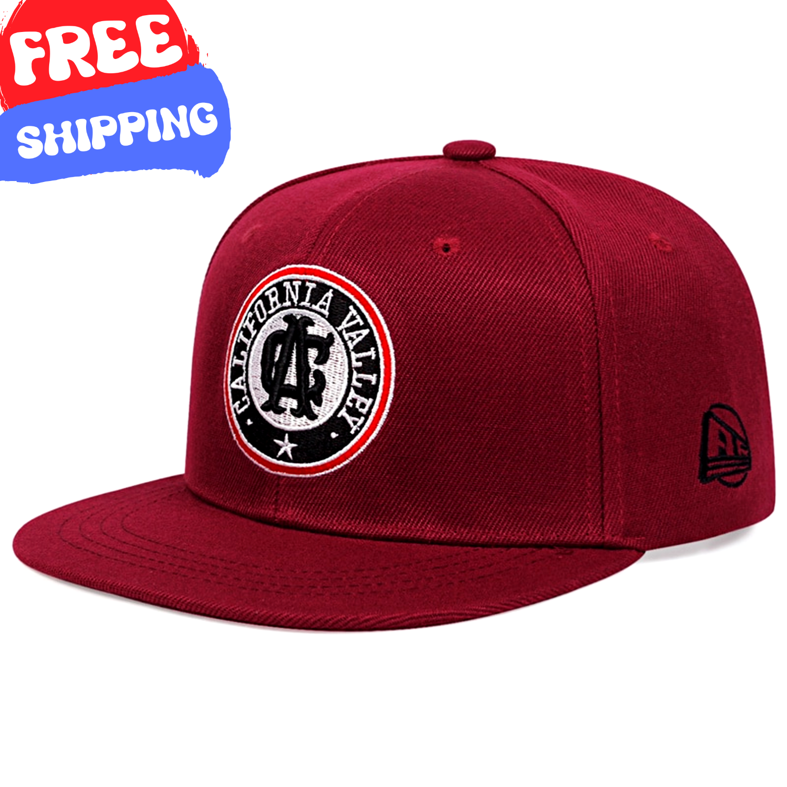 BASEBALL CAP Casual Fashion Outdoor Sun Hat Men Hip Hop Style California Red