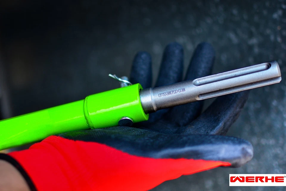 Taladro de tierra WERHE para taladro con adaptador SDS Max ⌀200 mm, 80 cm de longitud - Imagen 3 de 4