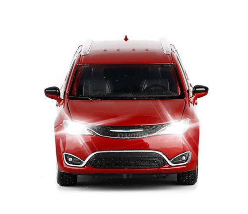 Chrysler PACIFICA mpv Diecast MODEL CAR Toys kids Gifts Black/White/Red 1/32 JKM - Picture 6 of 12