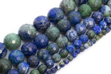 Lapis Lazuli Blue Azurite AAA Micro Faceted Round Loose Beads 6/8/10/11-12MM