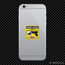 Hawaii Concealed Carry Permit Holder Cell Phone Sticker Mobile 2a permited