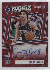 2023-24 Panini Phoenix Rookie Signs International Red 43/49 Colby Jones Auto 6k2