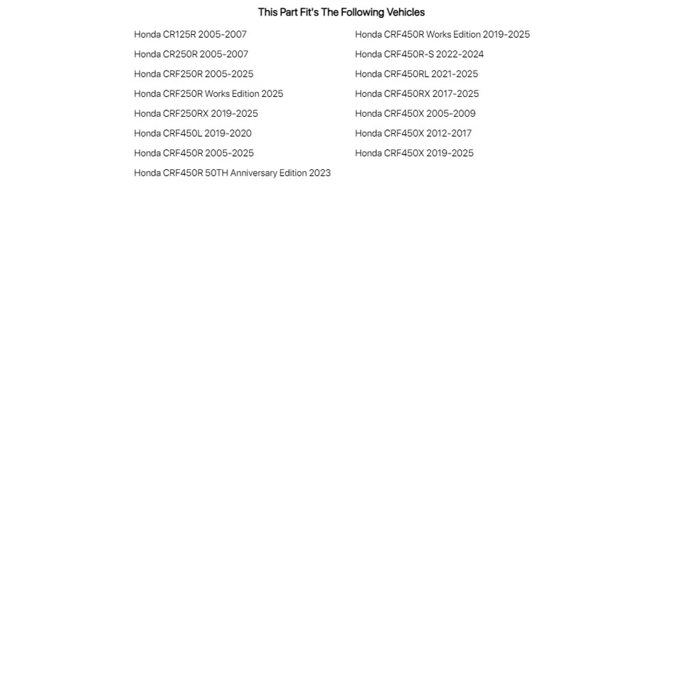 Tusk Motorcycle Spoke Kit - Rear 19" Black Spoke/Silver Nipple For Honda CR250R Foto 2 de 4