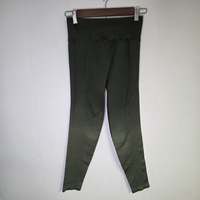 Victorias Secret Pink Active Ombre Olive Green Leggings Ribbed Size Small