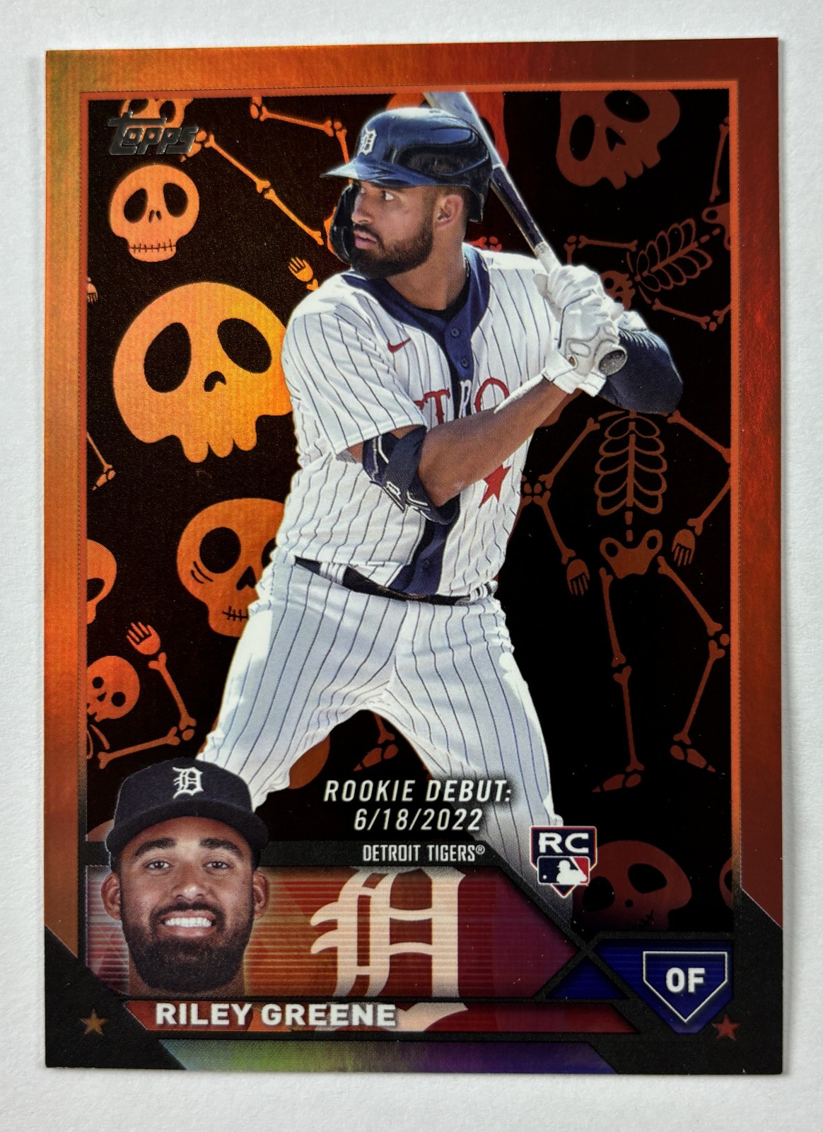 Riley Greene 2023 Topps Update #US298 Skeleton Foil 4/50