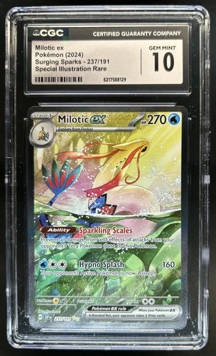 2024 Pokemon Surging Sparks Milotic Ex #237/191 CGC 10 GEM MINT