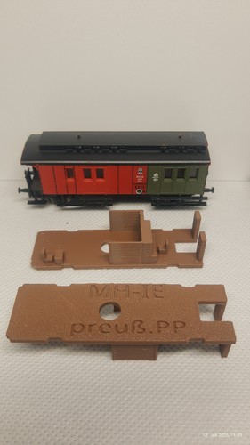 3D Druck Inneneinrichtung f. preußische Personenwagen DR K.P.E.V. TT Modellbahn - Bild 10 von 19