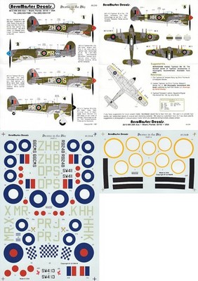 AEROMASER DECALS 1/48 Typhoon Mk.Ib 175 Sqn 193 Sqn 245 Sqn 266 Sqn 609 Sqn(RAF)