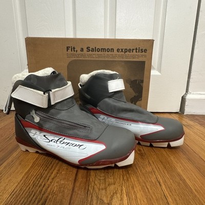 NWT Cross Country Ski Boots Salomon Escape 7 Pilot Men Size 10.5 Nordic XC Black