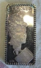 1 TROY OUNCE .999 FINE SILVER PROOF ART BAR HAMILTON MINT TEACHER TONNING MIRROR