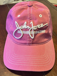 JOHN FORCE RACING Pink Adjustable Ladies Baseball HAT Cap NHRA Drag Racing