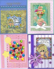 Handmade BIRTHDAY CARDS B274 --Lot of 4