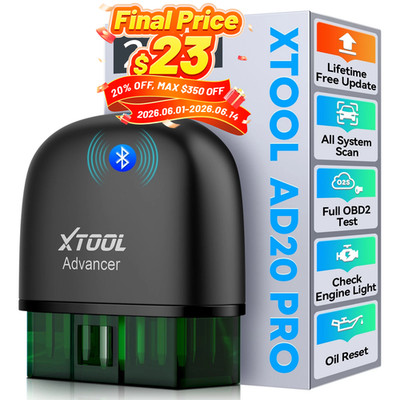 XTOOL AD20 PRO Wireless OBD2 Scanner Code Reader All System Car Diagnostic Tool