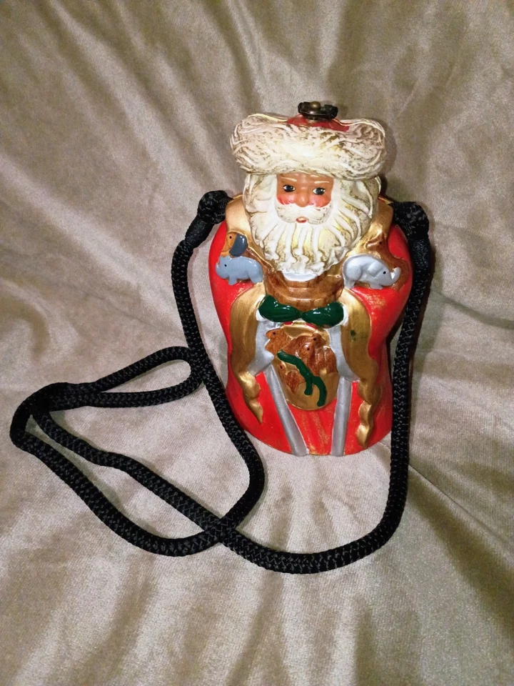 Only 1 On eBay! Timmy Woods Beverly Hills Santa Clause Purse - Christmas Clutch - Image 2 of 4